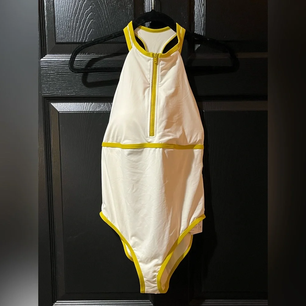 NEW CALIA by Carrie Underwood Halter Racerback Cheeky One Piece Swimsuit NWT